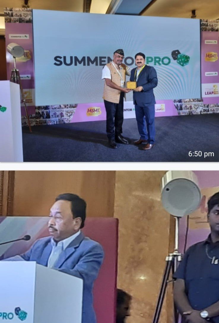 Recognition presented to Prof. (Dr.) Mridul Dharwal during the Summer Pro programme.