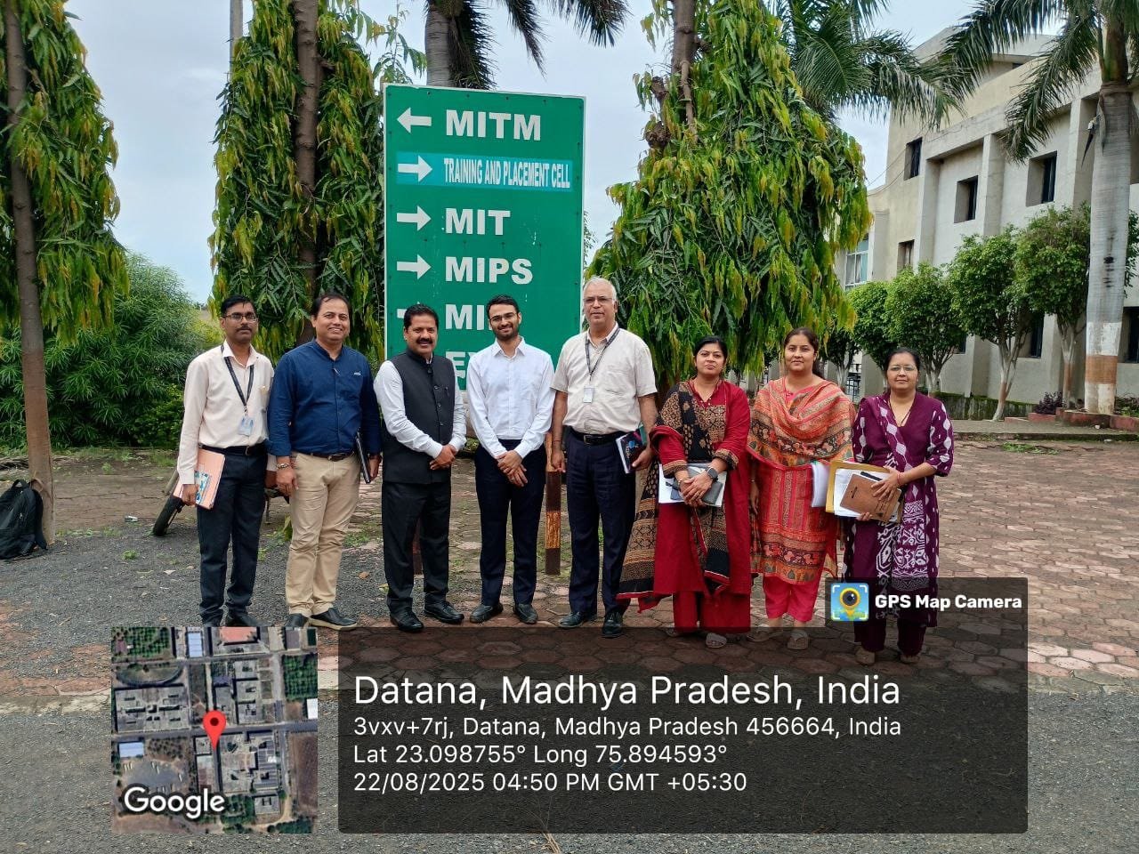 Institutional team visit at the MITM campus in Datana, Madhya Pradesh.