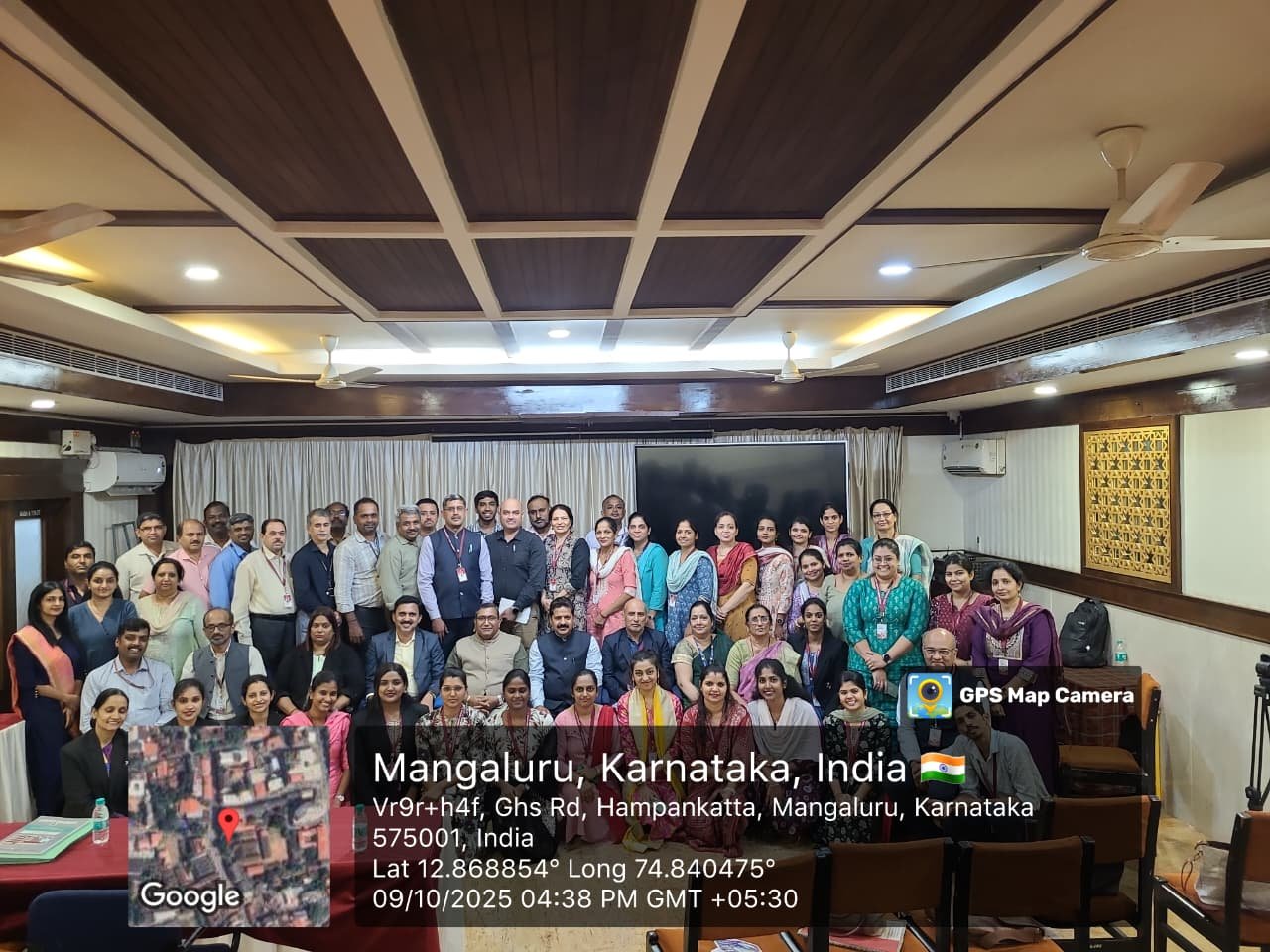 Group photograph with participants at a higher-education capacity-building programme in Mangaluru.